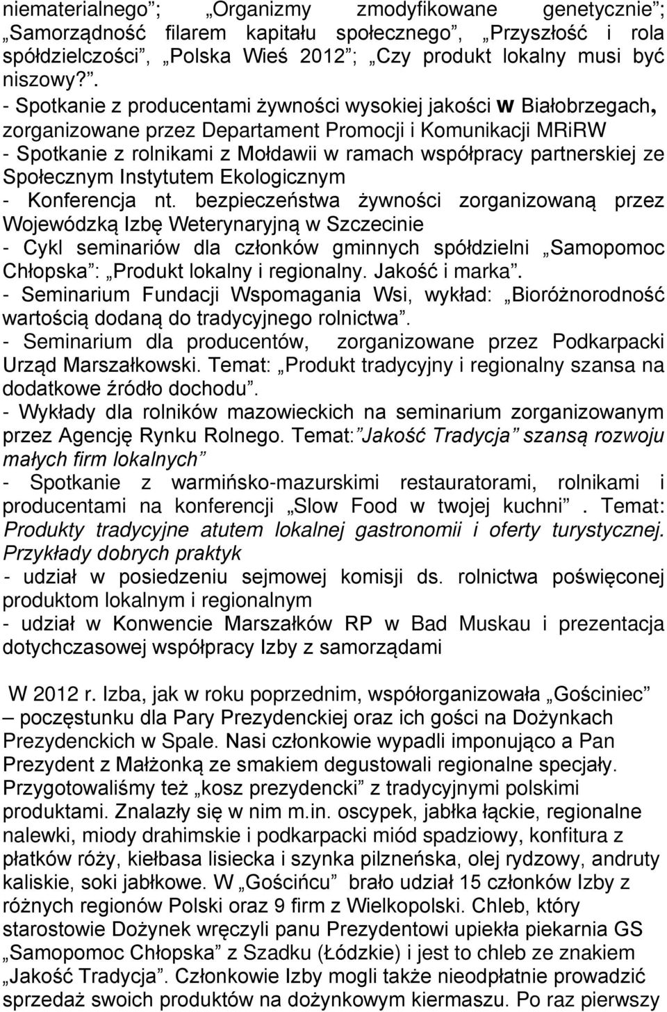 partnerskiej ze Społecznym Instytutem Ekologicznym - Konferencja nt.