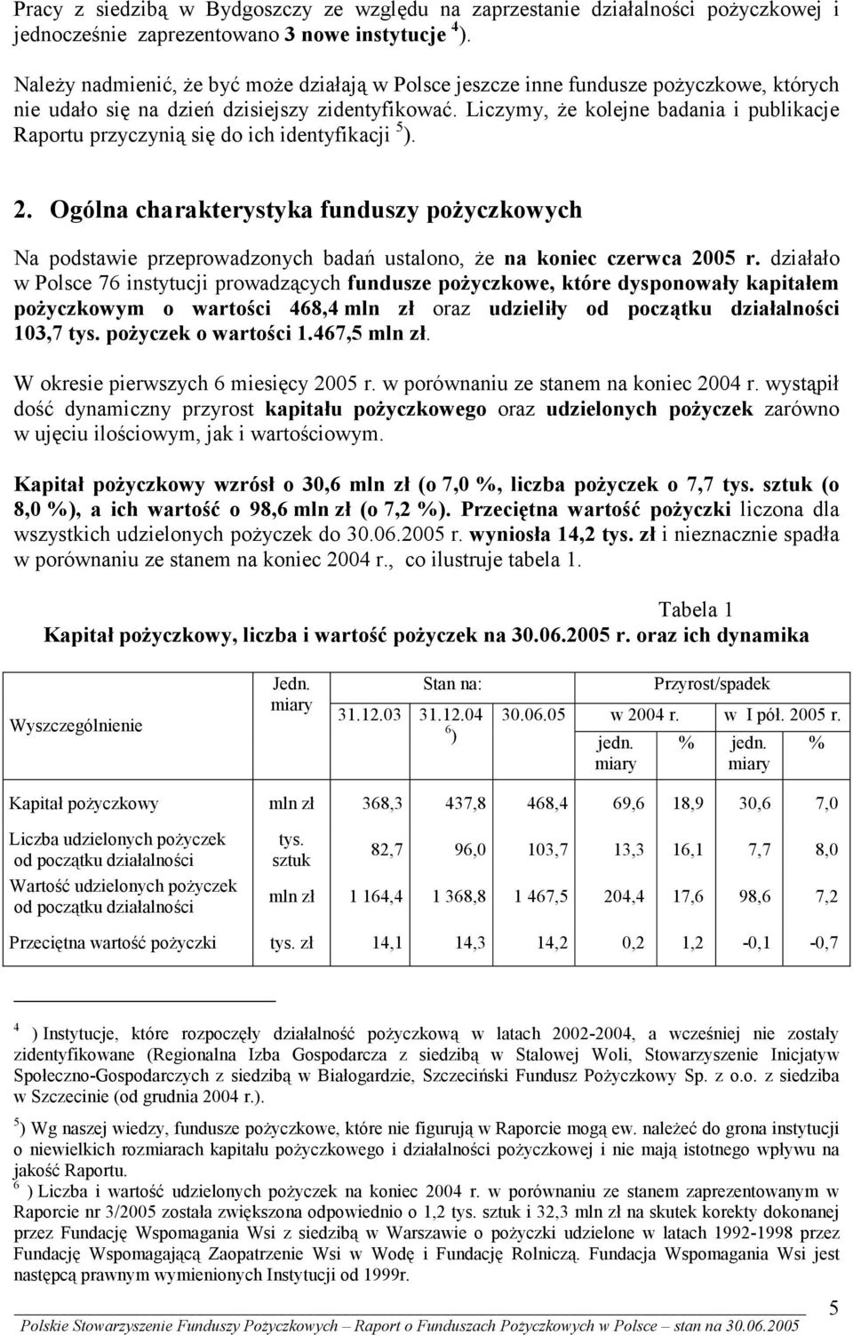 Liczymy, że kolejne badania i publikacje Raportu przyczynią się do ich identyfikacji 5 ). 2.