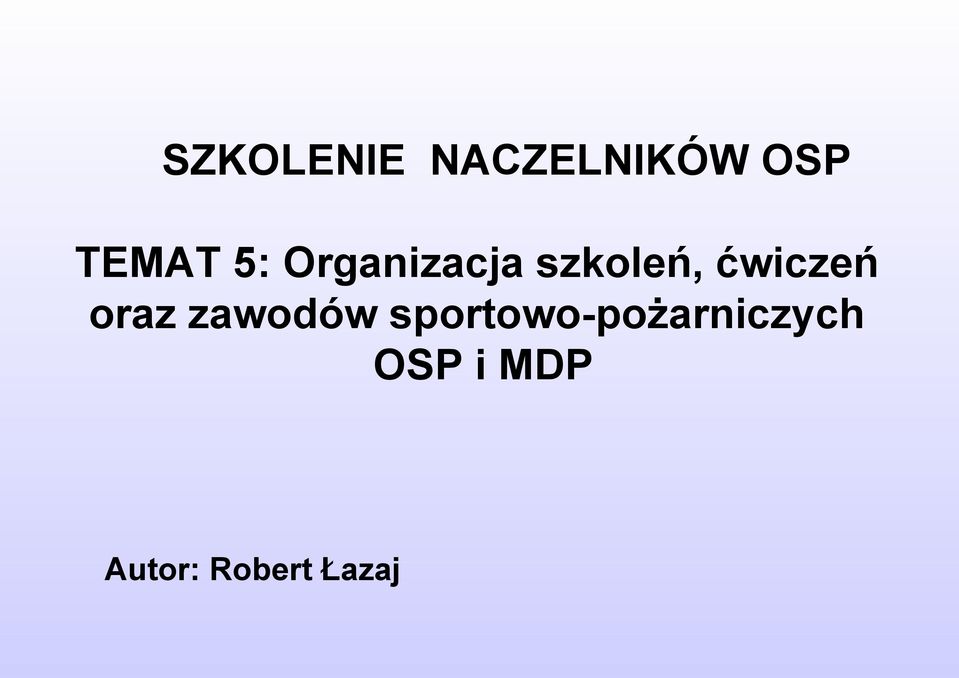 oraz zawodów