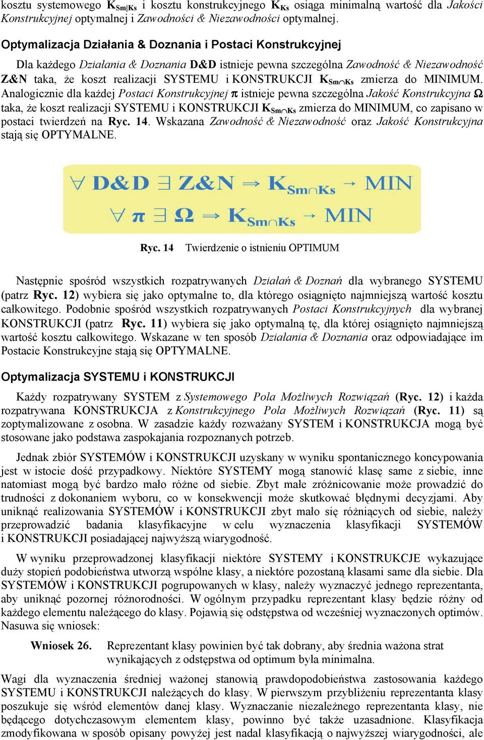 K Sm Ks zmierza do MINIMUM.