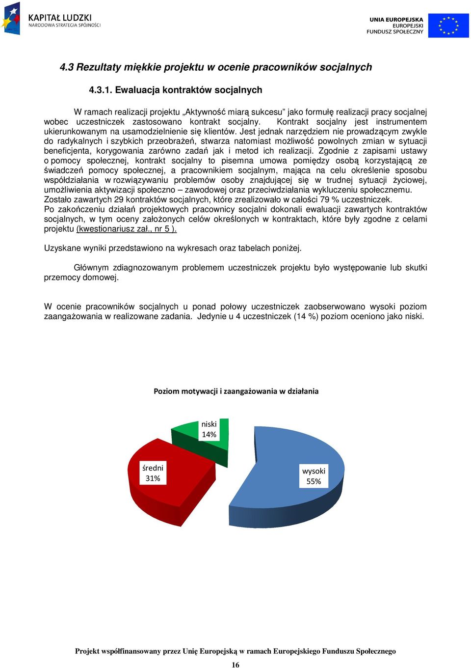 Kontrakt socjalny jest instrumentem ukierunkowanym na usamodzielnienie się klientów.