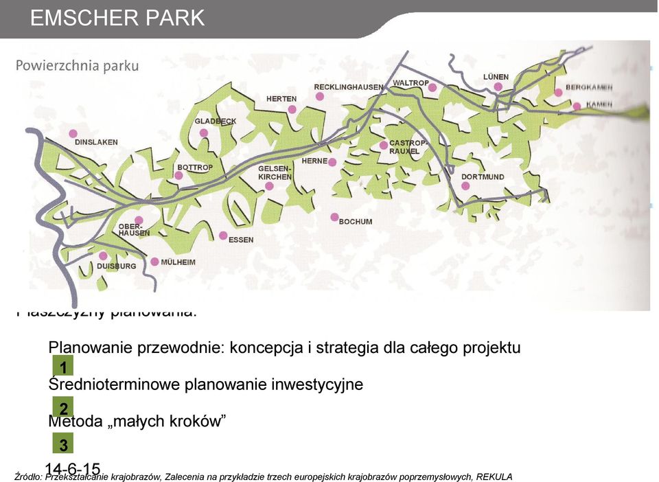 Średnioterminowe planowanie inwestycyjne 2 Metoda małych kroków 3 14615 Źródło: