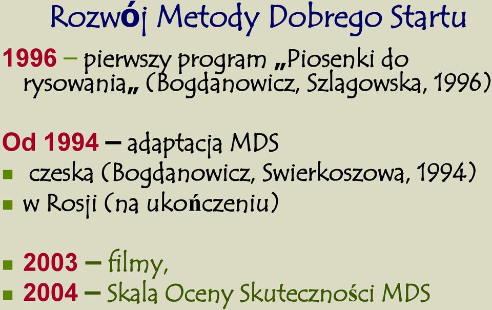 adaptacja MDS czeska (Bogdanowicz, Swierkoszowa, 1994) w