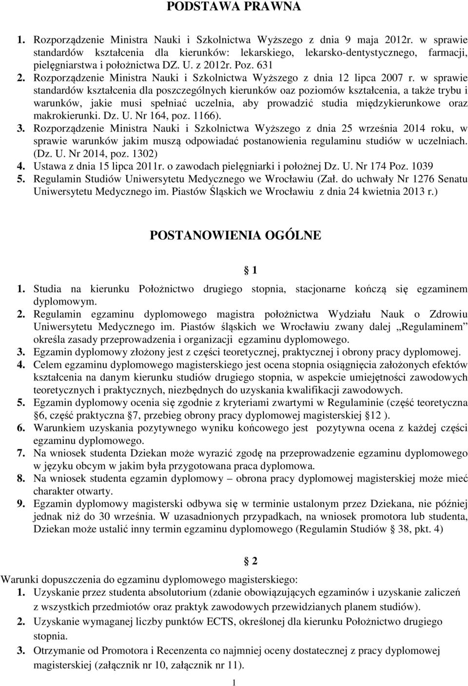 Rozporządzenie Ministra Nauki i Szkolnictwa Wyższego z dnia 12 lipca 2007 r.