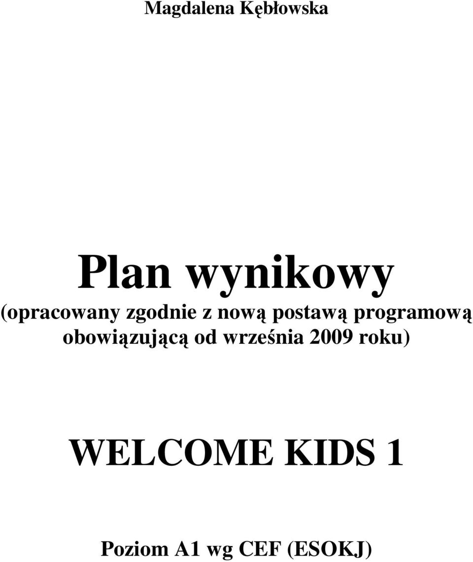 programową obowiązującą od września