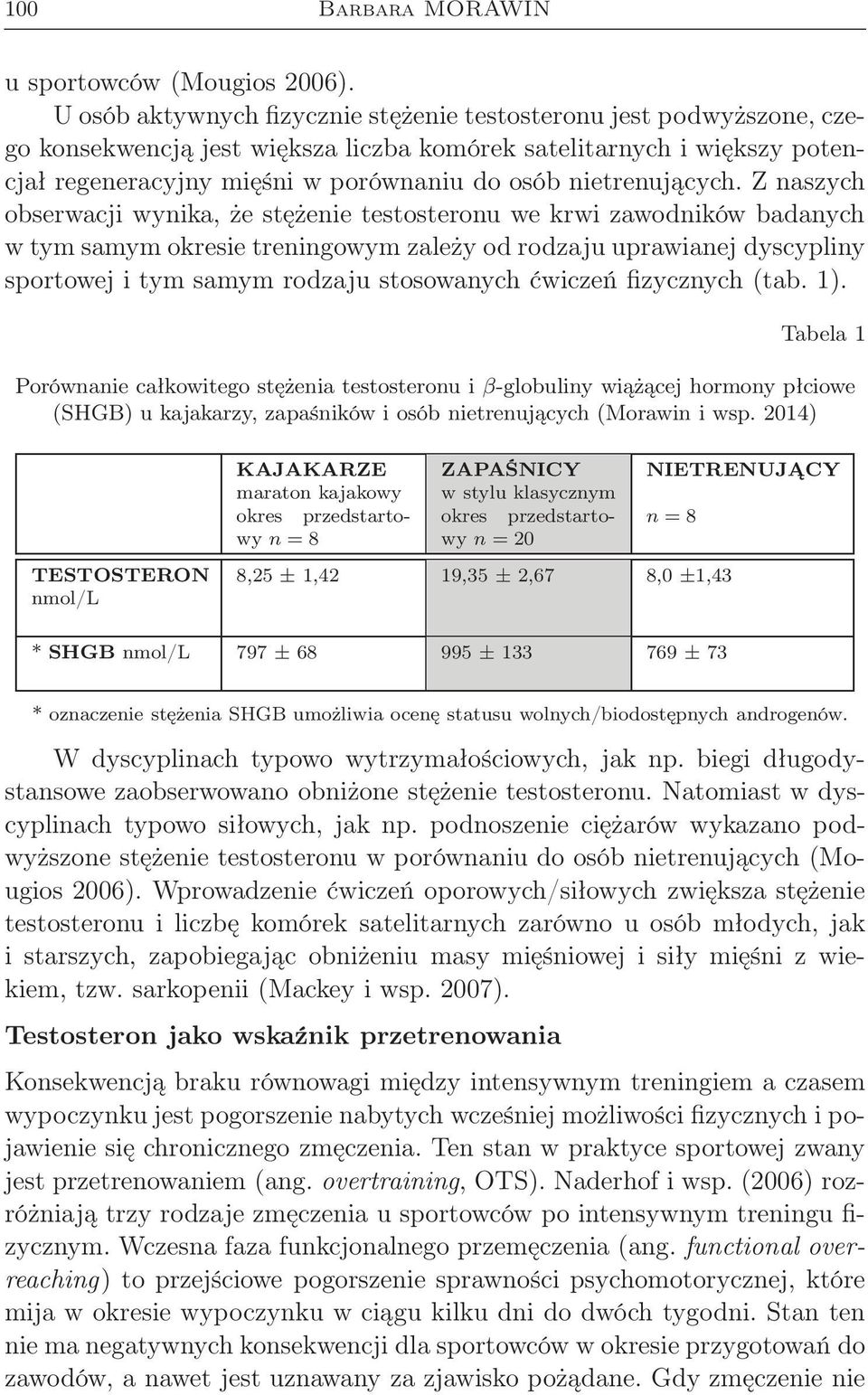 nietrenujących.