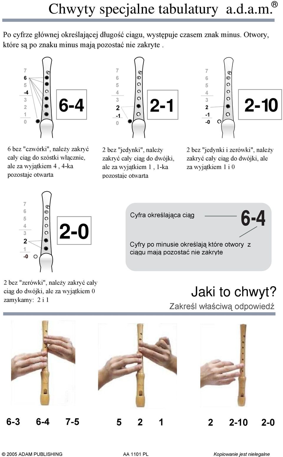 pozostaje otwarta -0 m Cyfry po minusie określają które otwory z ciągu mają pozostać nie zakryte -0 bez "zerówki", należy zakryć cały ciąg do dwójki, ale za wyjątkiem 0 zamykamy: i - 00