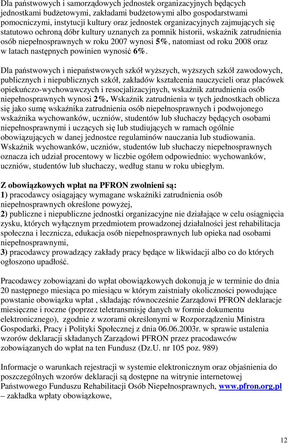 powinien wynosić 6%.