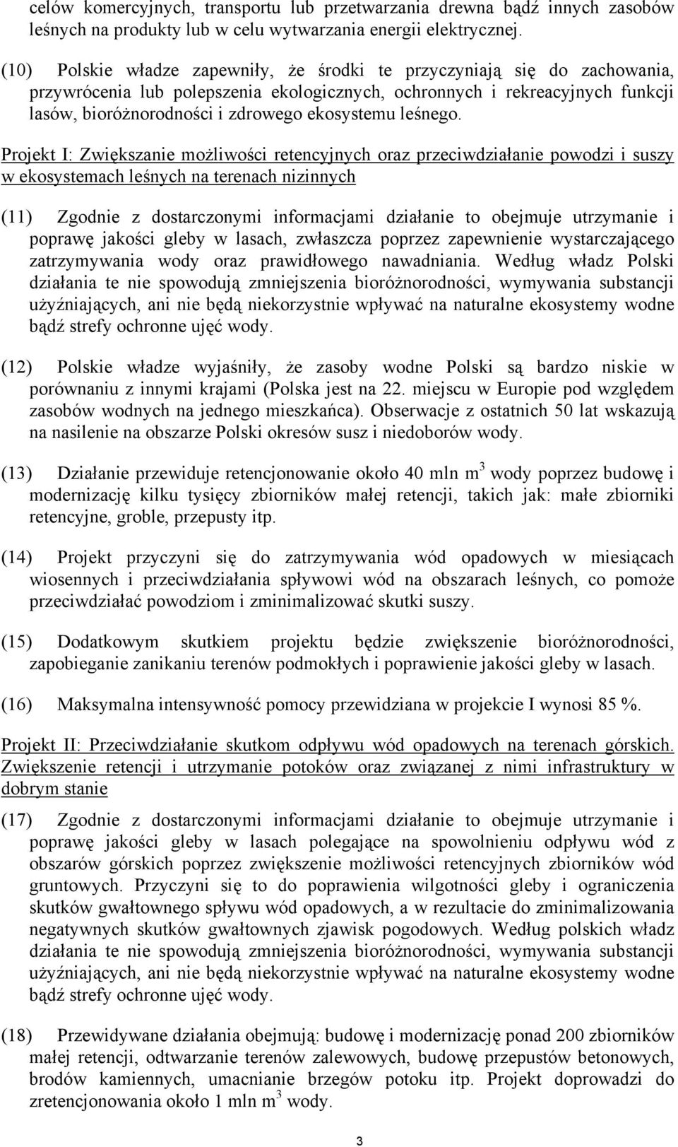ekosystemu leśnego.