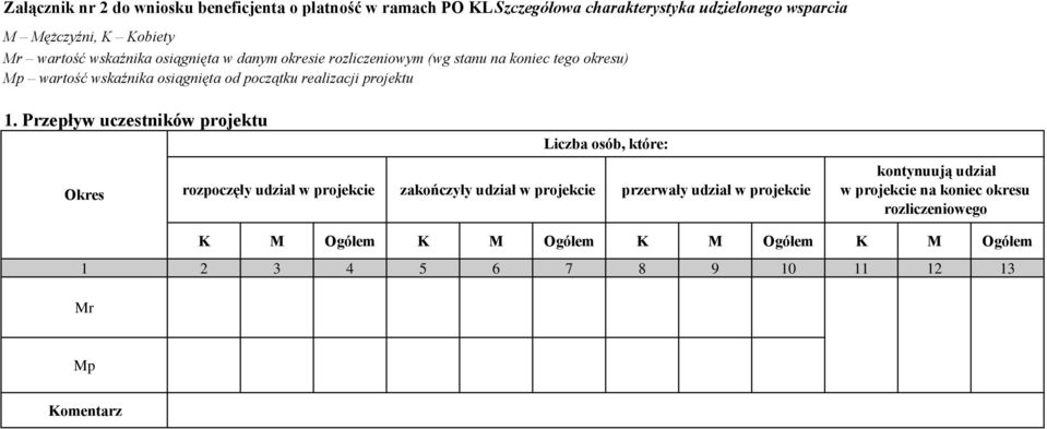 realizacji projektu.