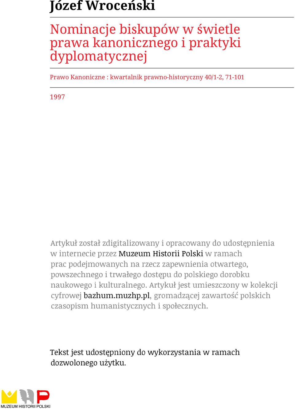 dyplomatycznej Prawo Kanoniczne :
