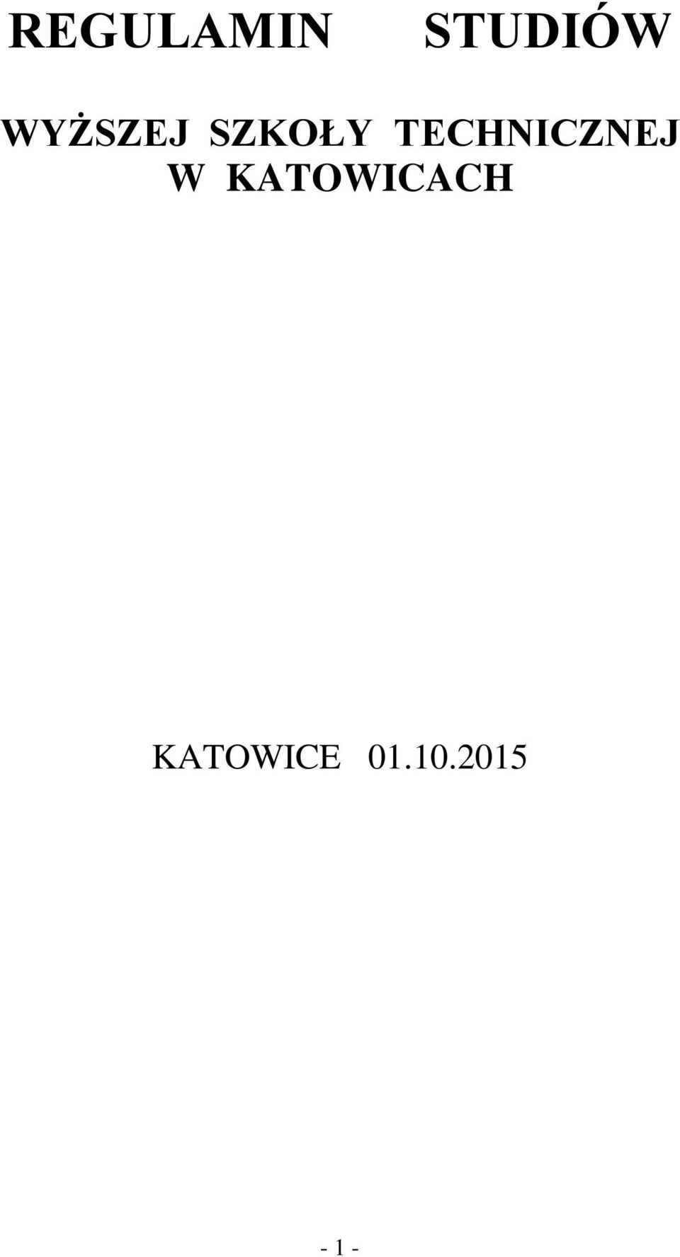 TECHNICZNEJ W