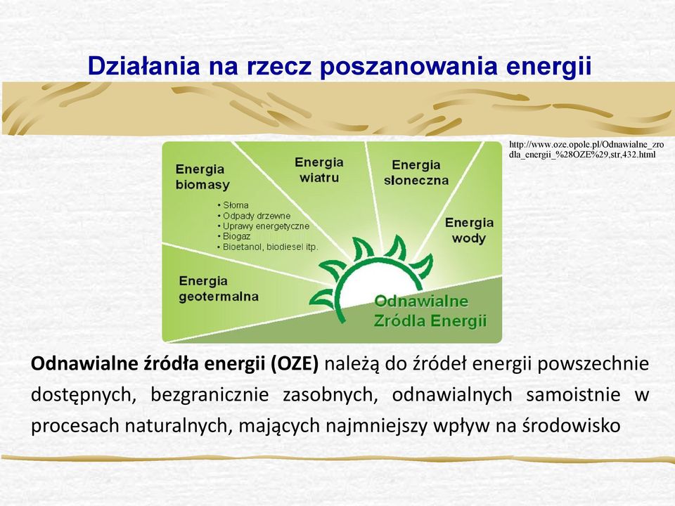 html Odnawialne źródła energii (OZE) należą do źródeł energii powszechnie