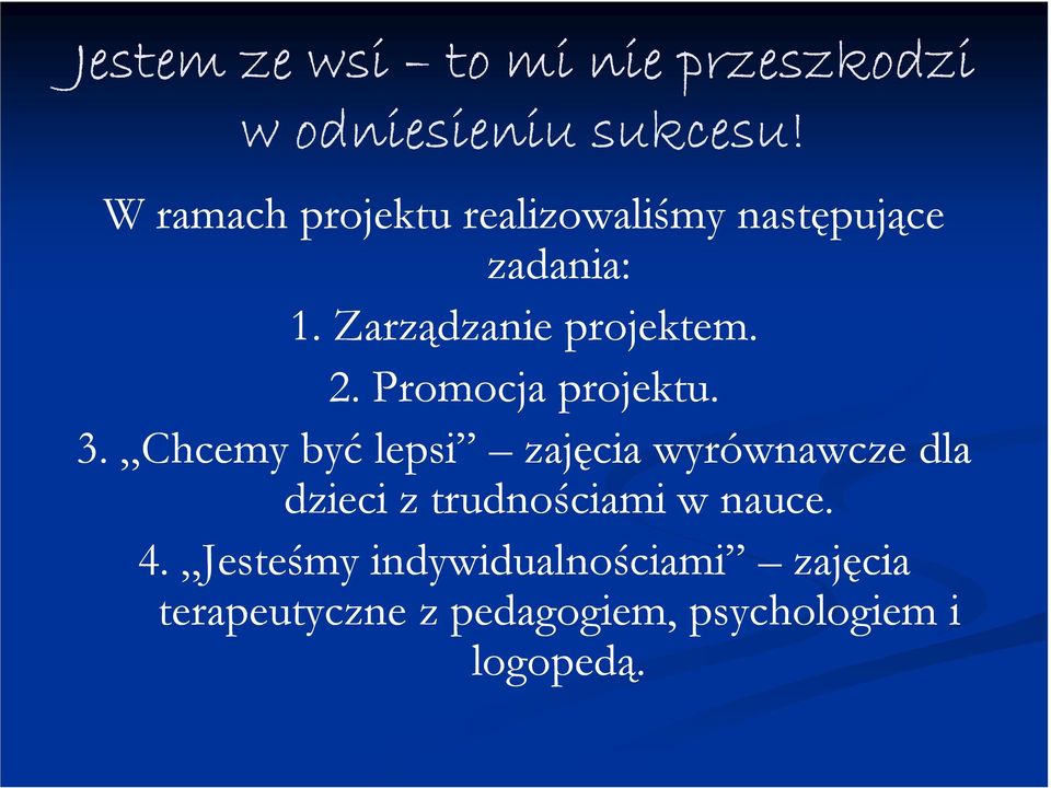 Promocja projektu. 3.