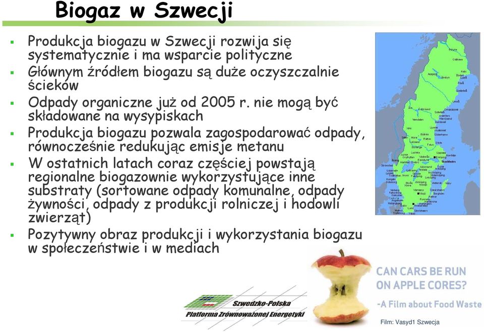 nie mogą być składowane na wysypiskach Produkcja biogazu pozwala zagospodarować odpady, równocześnie redukując emisje metanu W ostatnich latach coraz