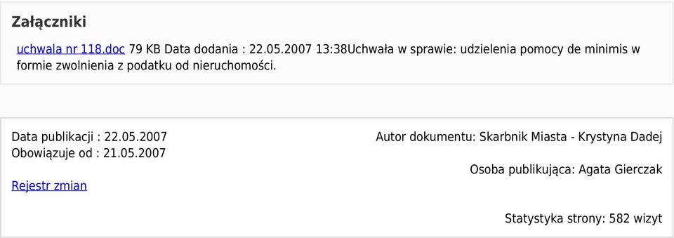 podatku od nieruchomości. Data publikacji : 22.05.