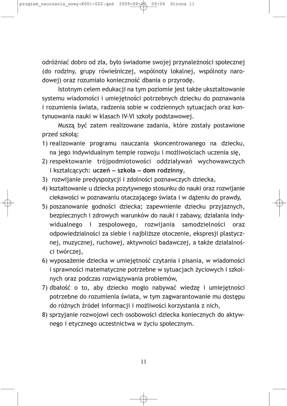 konieczność dbania o przyrodę.