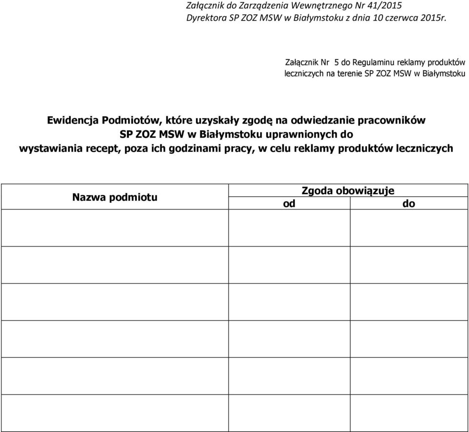 Białymstoku uprawnionych do wystawiania recept, poza ich godzinami