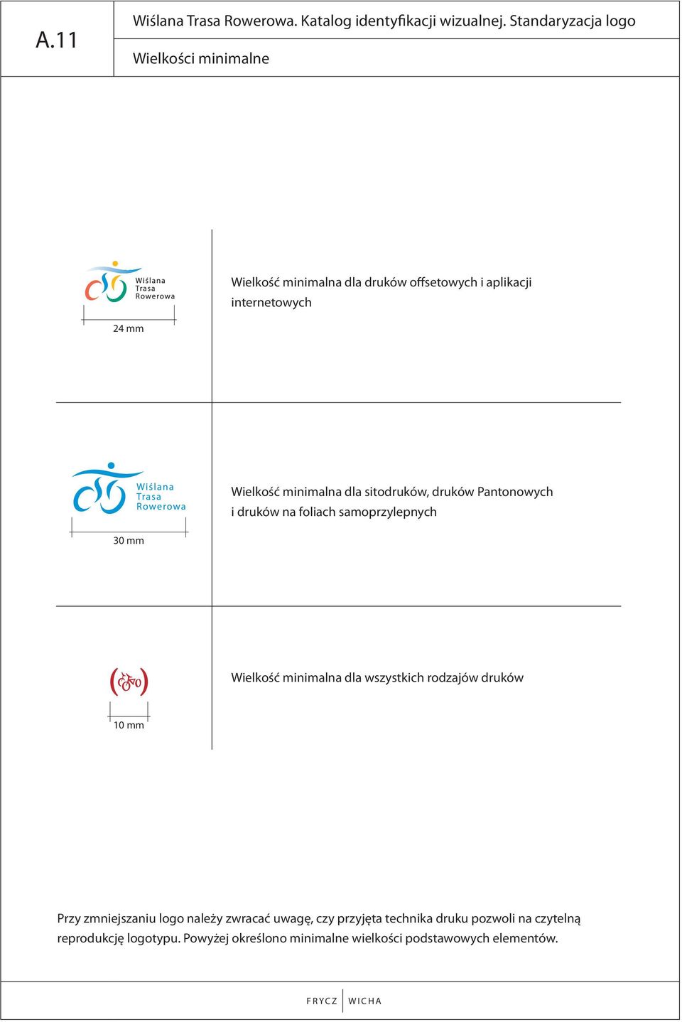 minimalna dla sitodruków, druków Pantonowych i druków na foliach samoprzylepnych 30 mm Wielkość minimalna dla wszystkich