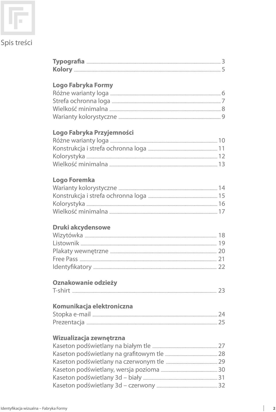 .. 14 Konstrukcja i strefa ochronna loga... 15 Kolorystyka... 16 Wielkość minimalna... 17 Druki akcydensowe Wizytówka... 18 Listownik... 19 Plakaty wewnętrzne... 20 Free Pass... 21 Identyfikatory.