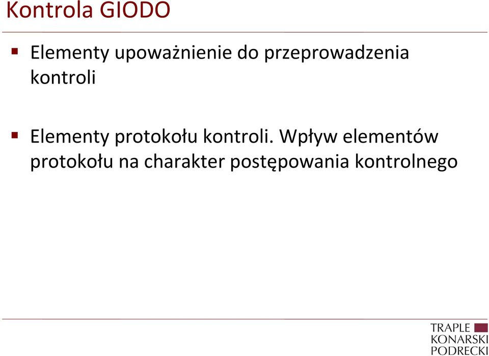 protokołu kontroli.