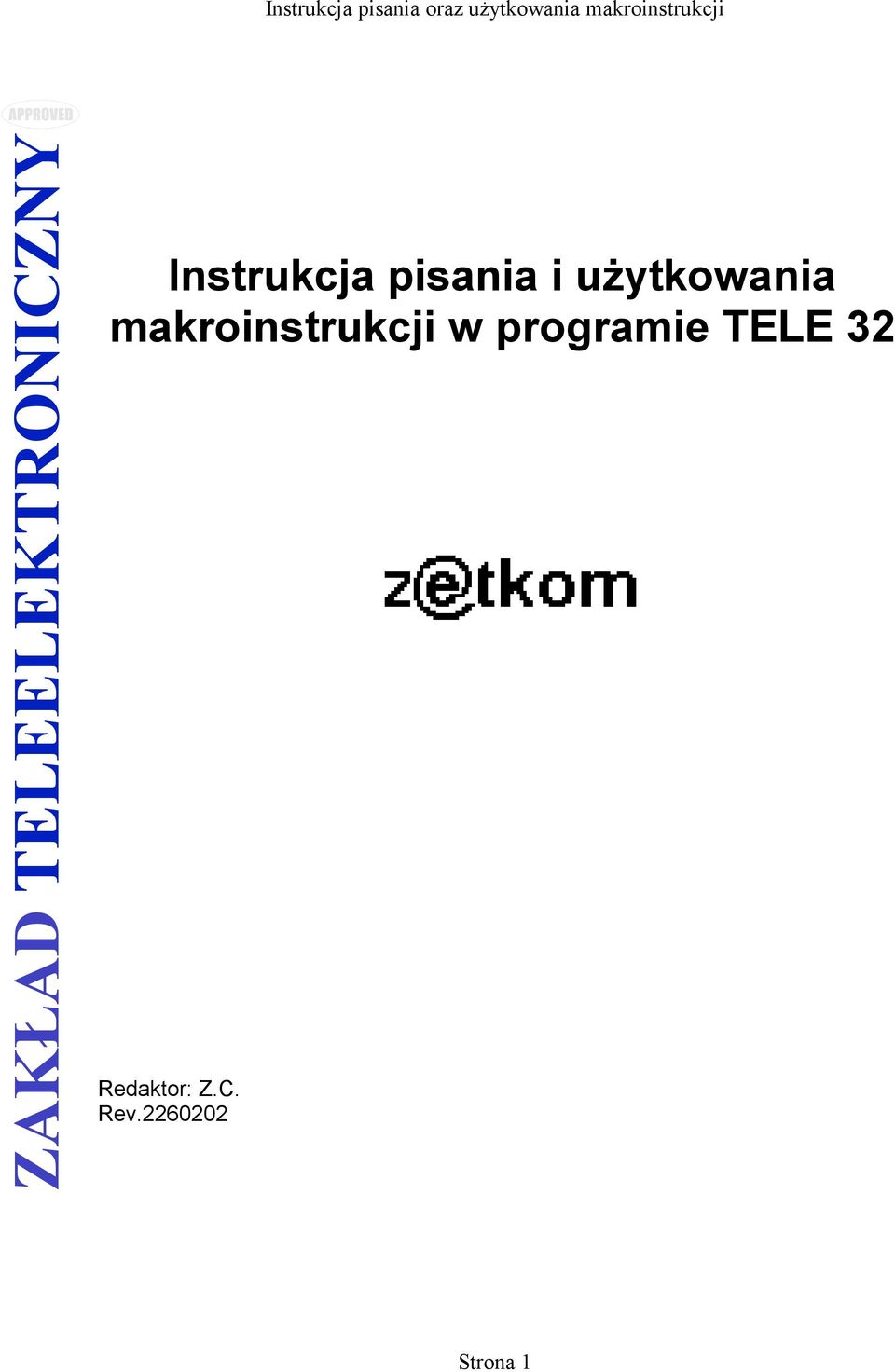 makroinstrukcji w programie TELE