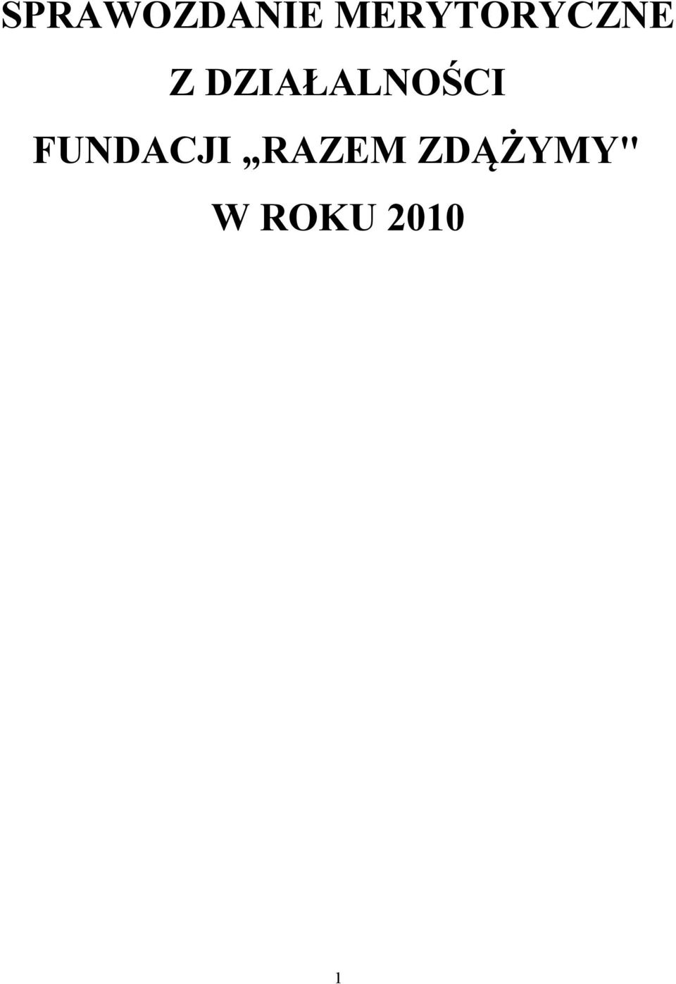 DZIAŁALNOŚCI
