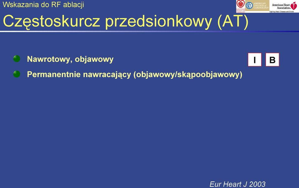 objawowy Permanentnie nawracający