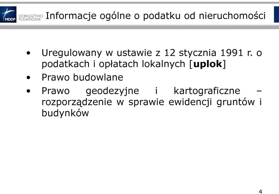 o podatkach i opłatach lokalnych [uplok] Prawo budowlane