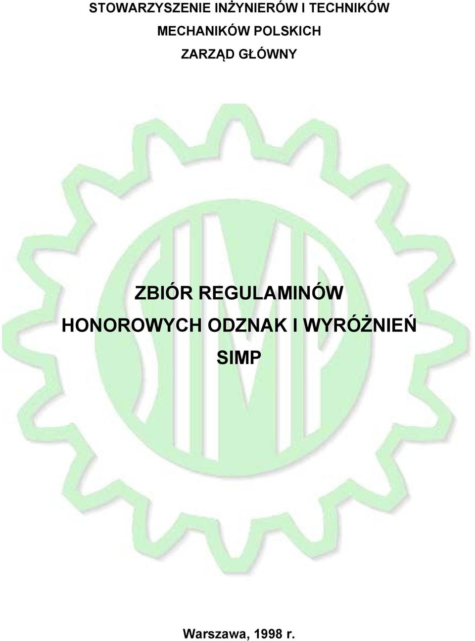 ZARZĄD GŁÓWNY ZBIÓR REGULAMINÓW