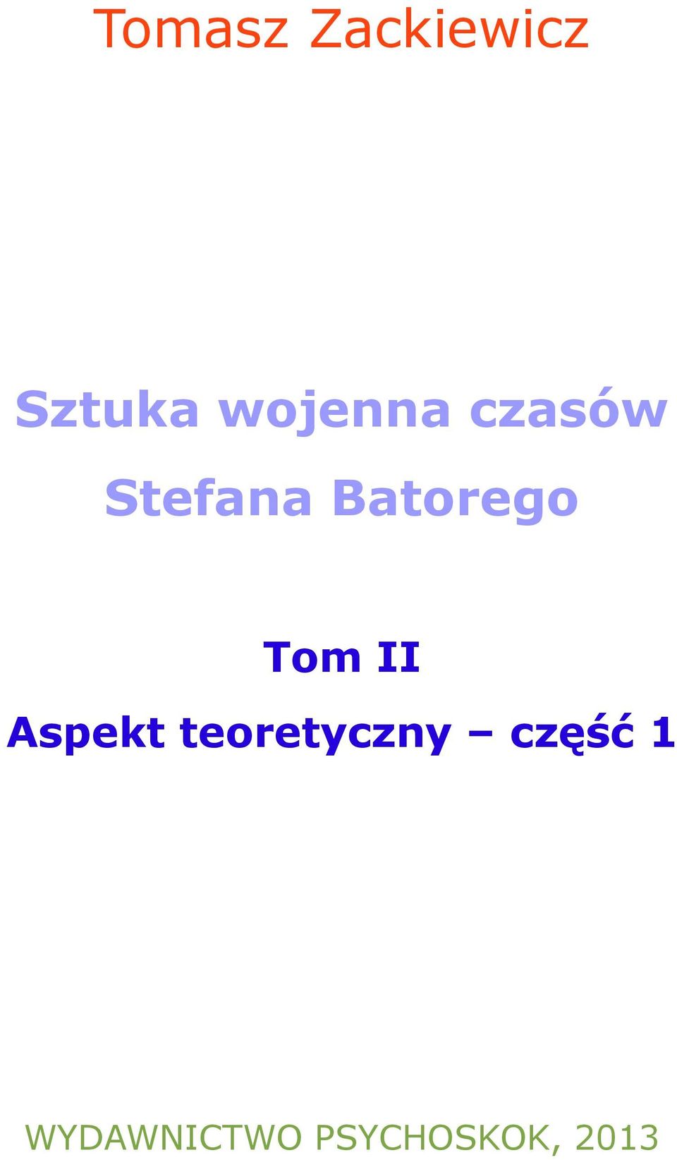 Batorego Tom II Aspekt
