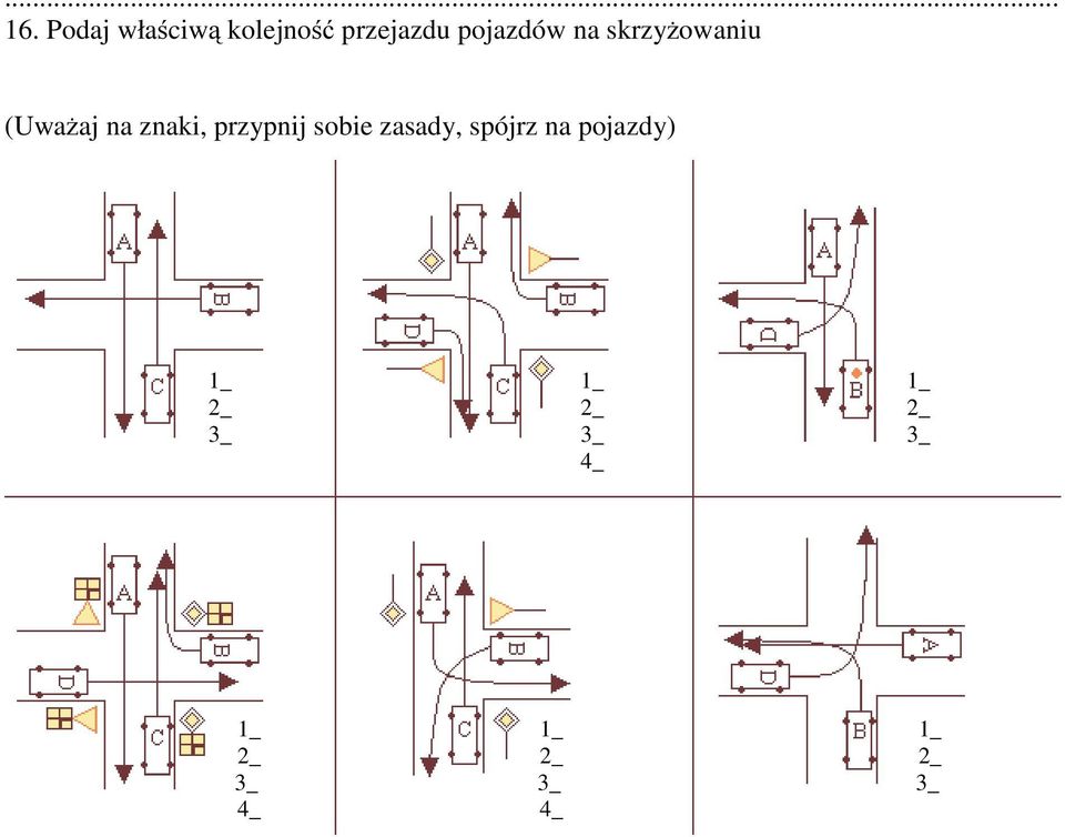 skrzyżowaniu (Uważaj na znaki, przypnij sobie