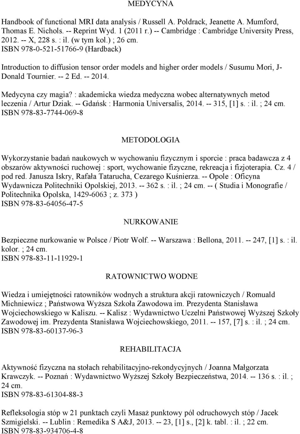 Medycyna czy magia? : akademicka wiedza medyczna wobec alternatywnych metod leczenia / Artur Dziak. -- Gdańsk : Harmonia Universalis, 2014. -- 315, [1] s. : il. ; 24 cm.