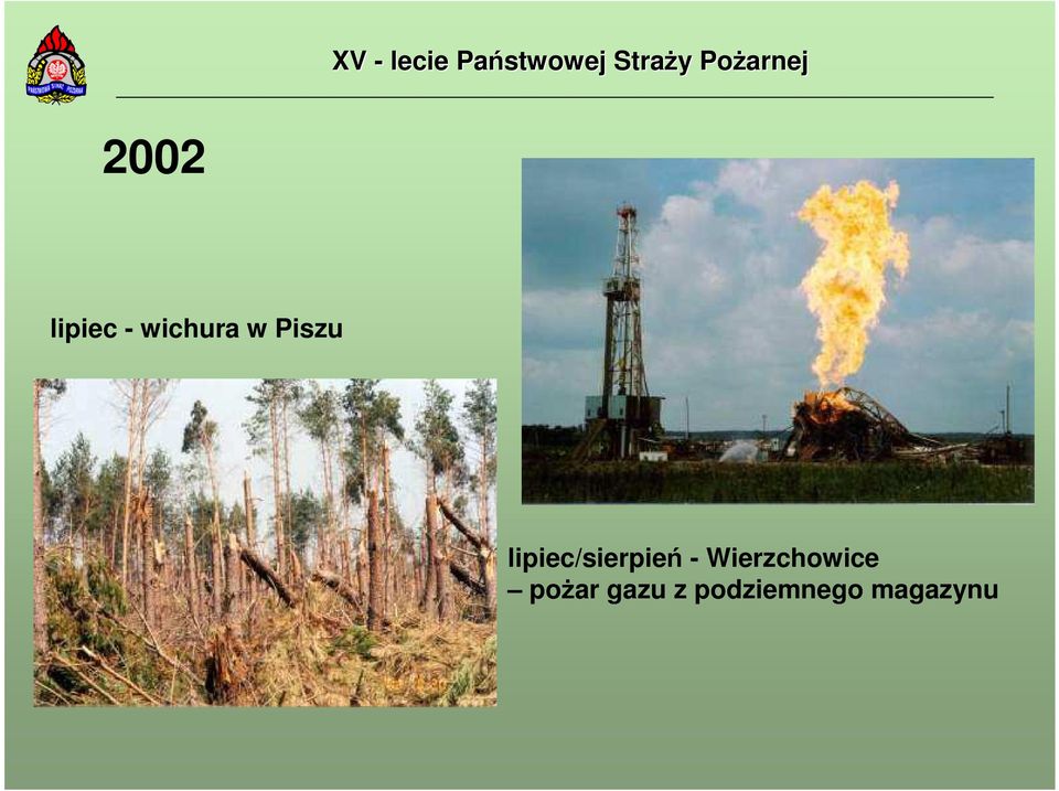 Wierzchowice poŝar gazu
