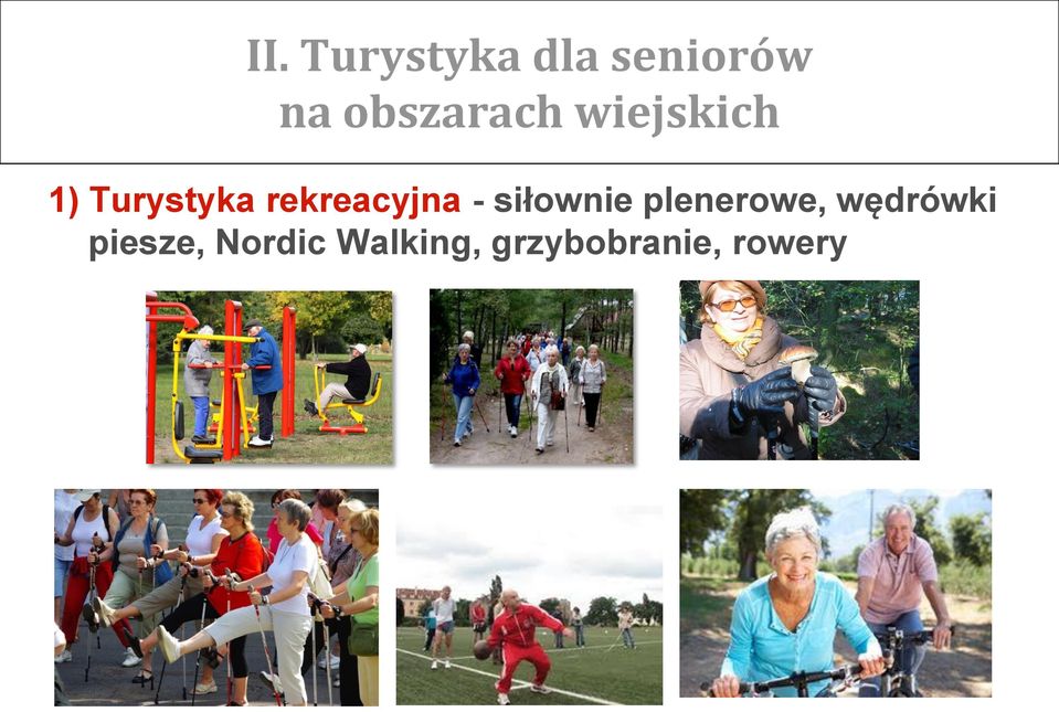 rekreacyjna - siłownie plenerowe,