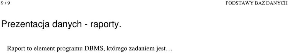 raporty.