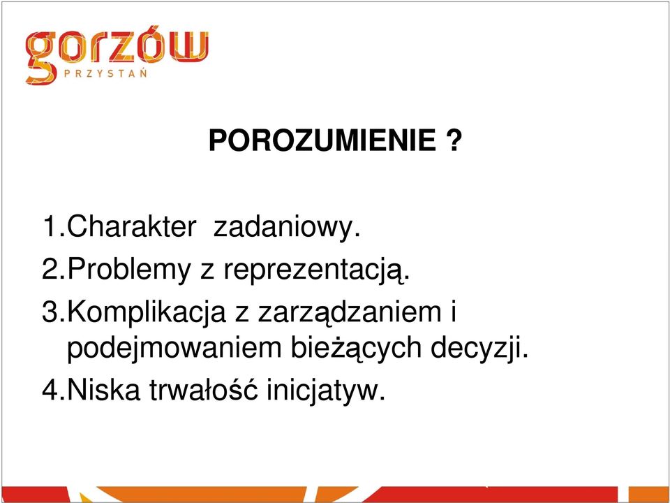 Komplikacja z zarządzaniem i