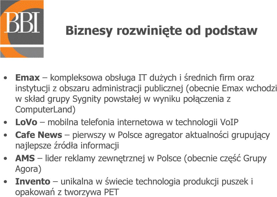 internetowa w technologii VoIP Cafe News pierwszy w Polsce agregator aktualności grupujący najlepsze źródła informacji AMS