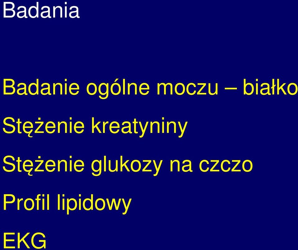 kreatyniny Stężenie