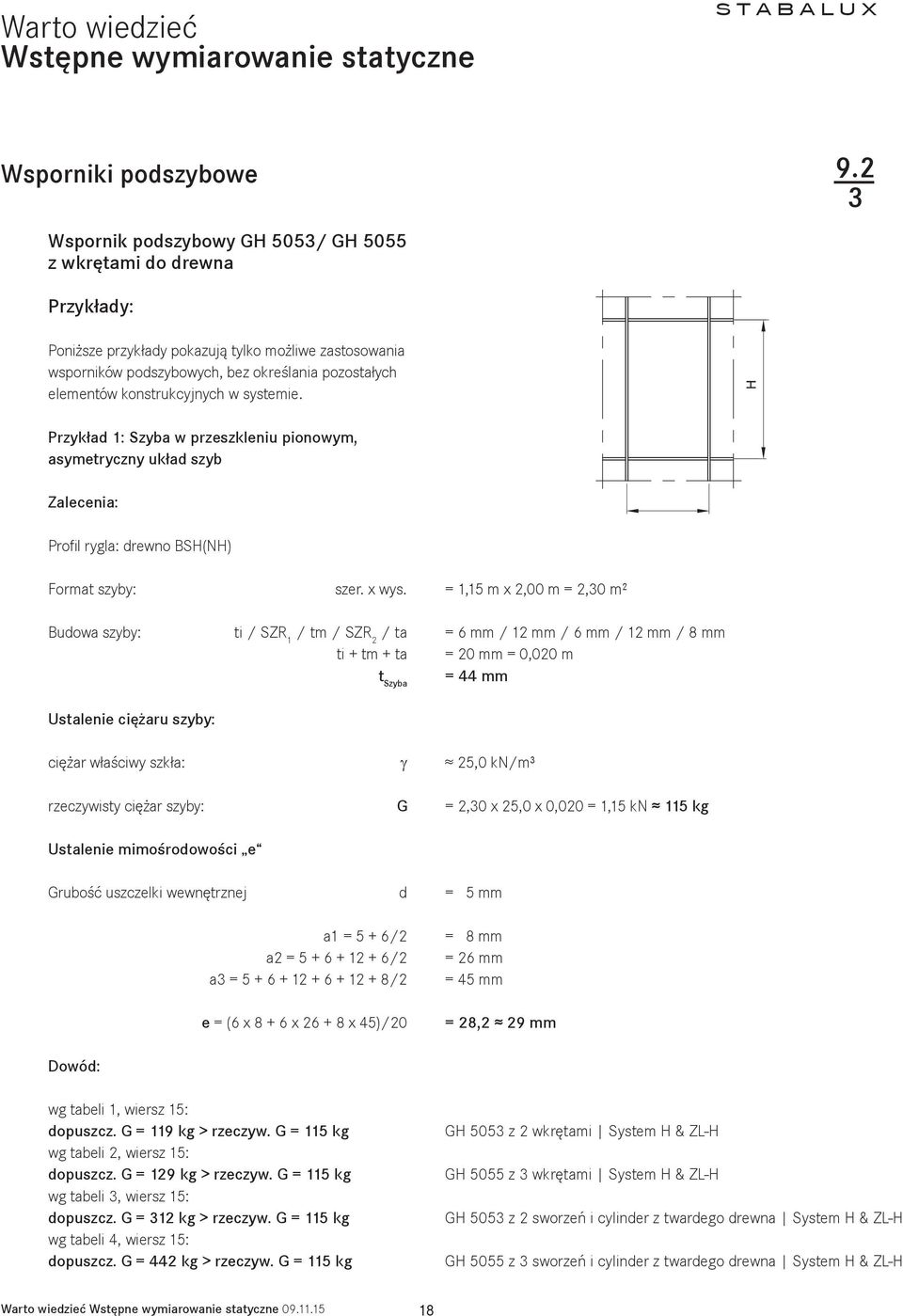 konstrukcyjnych w systemie.