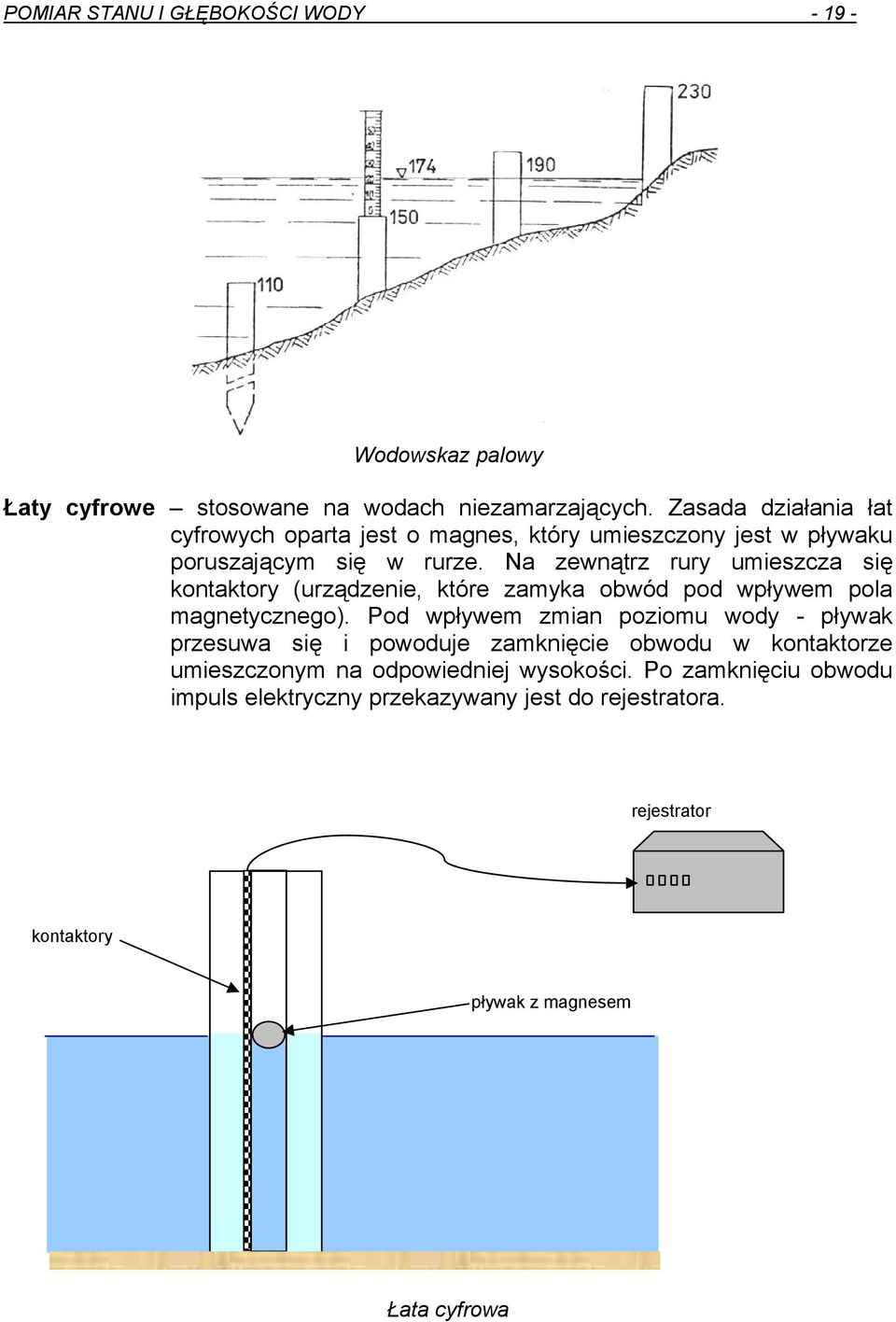 Na zewnątrz rury umieszcza się kontaktory (urządzenie, które zamyka obwód pod wpływem pola magnetycznego).