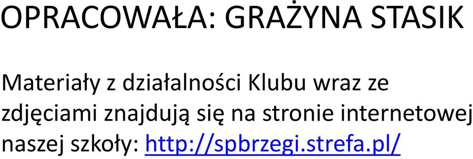 znajdują się na stronie internetowej