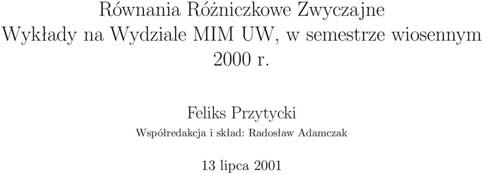 wiosennym 2000 r.