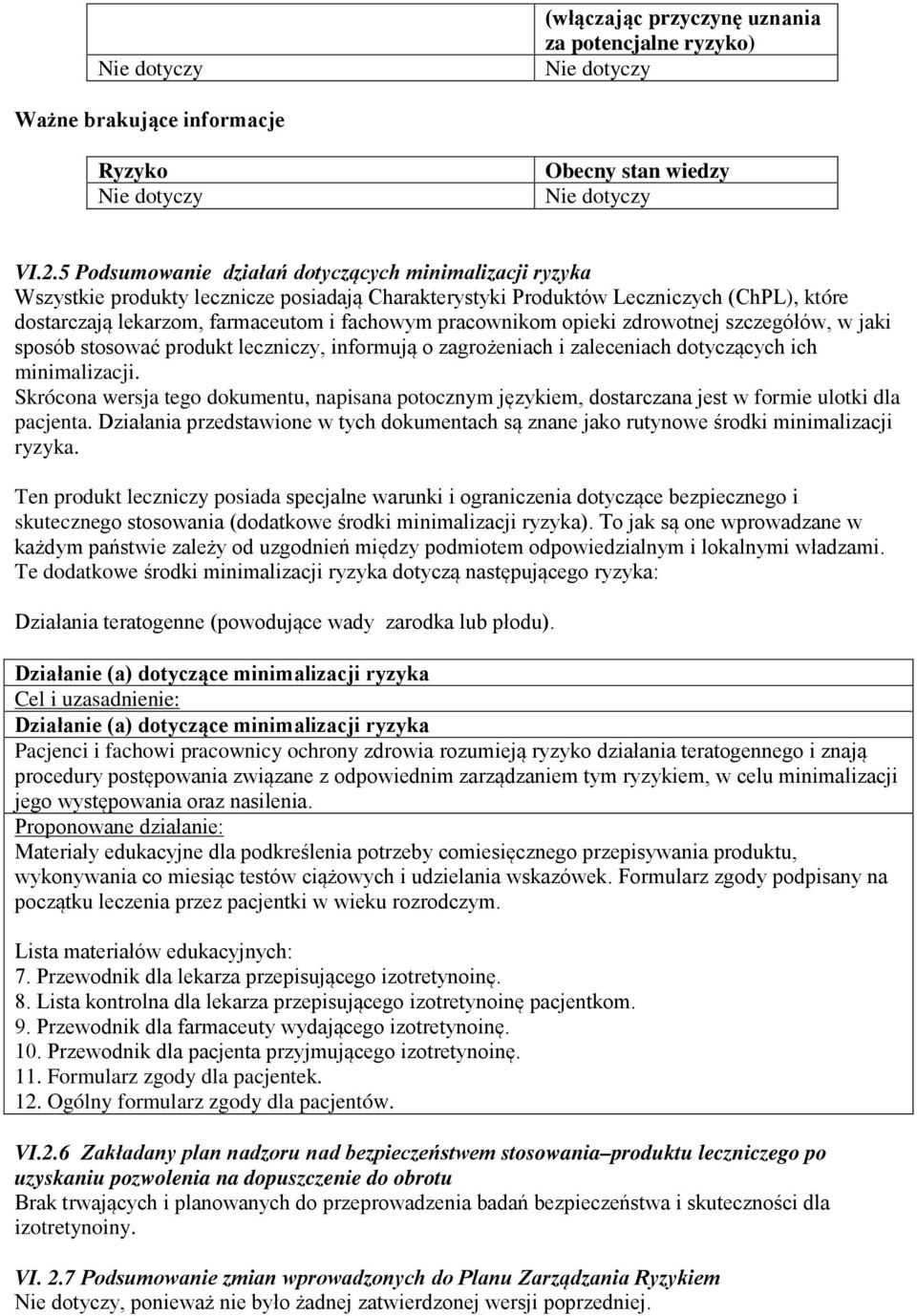 pracownikom opieki zdrowotnej szczegółów, w jaki sposób stosować produkt leczniczy, informują o zagrożeniach i zaleceniach dotyczących ich minimalizacji.