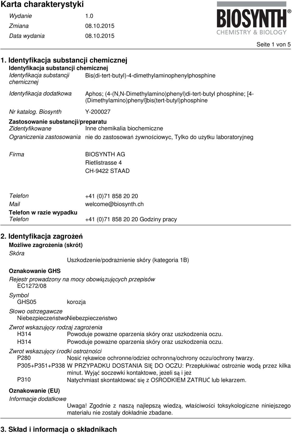 (4-(N,N-Dimethylamino)phenyl)di-tert-butyl phosphine; [4- (Dimethylamino)phenyl]bis(tert-butyl)phosphine Nr katalog.