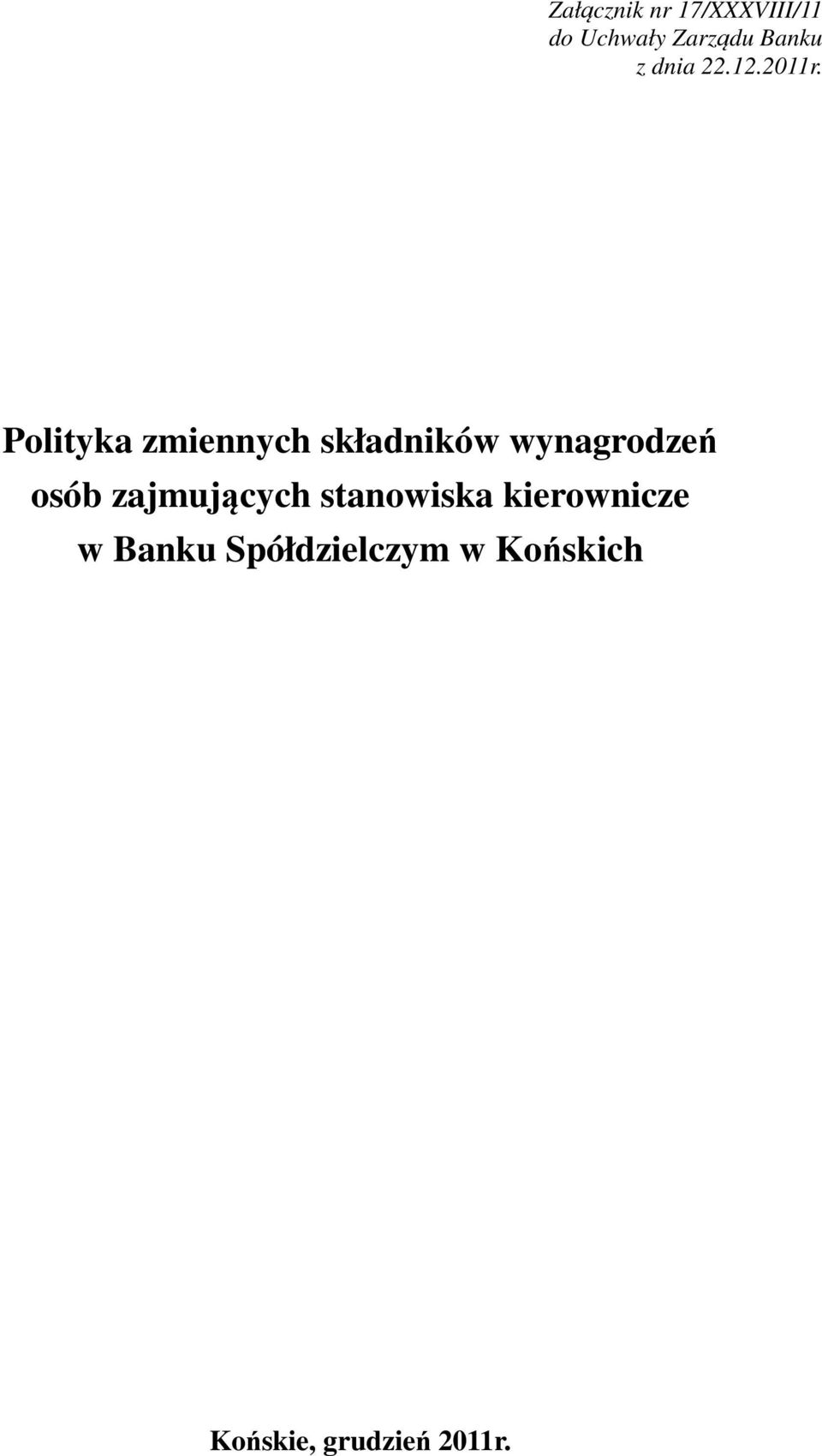 Polityka zmiennych składników wynagrodzeń osób