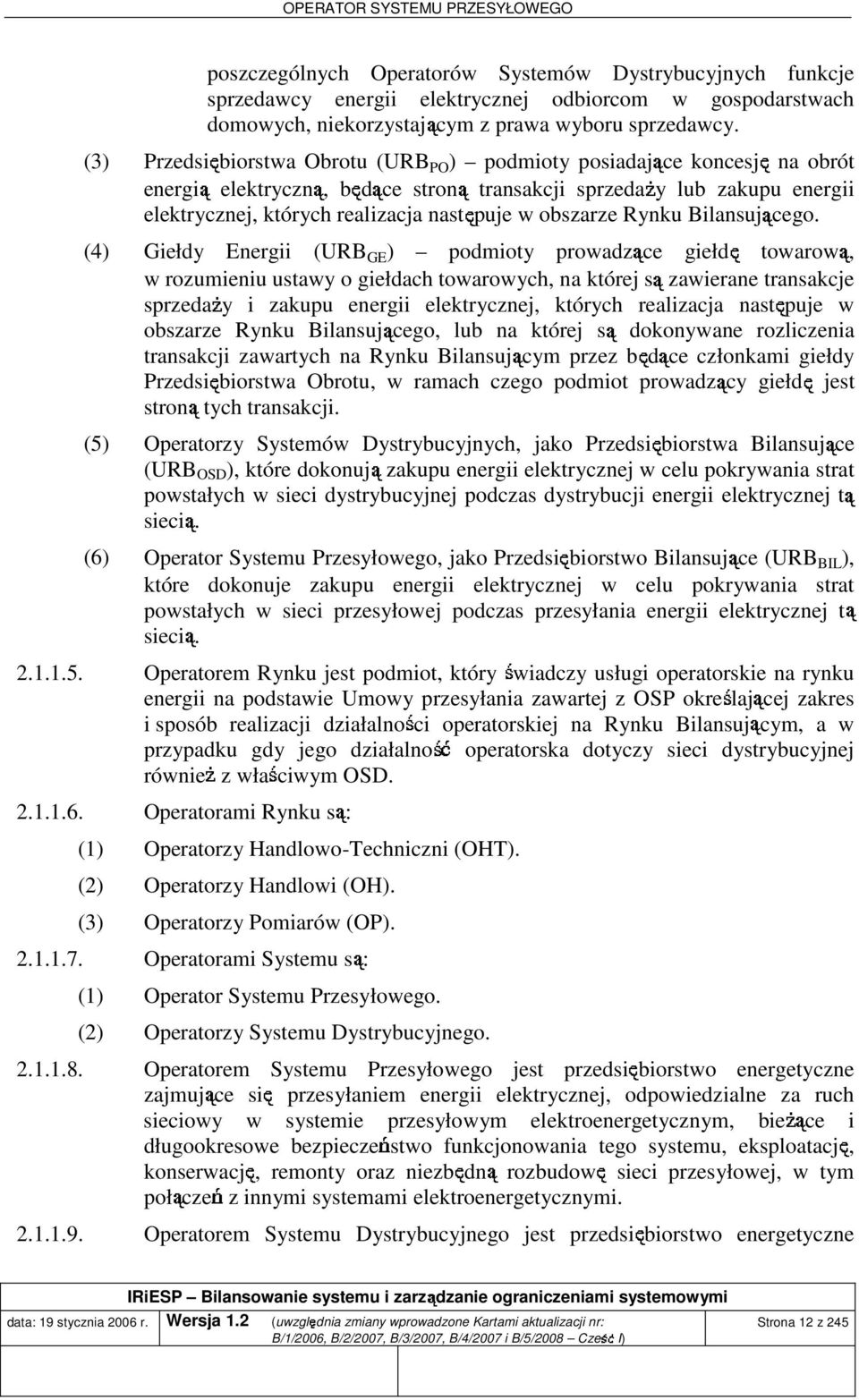 Rynku Bilansuącego.
