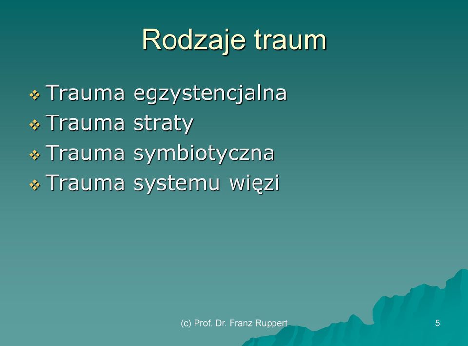 Trauma symbiotyczna Trauma