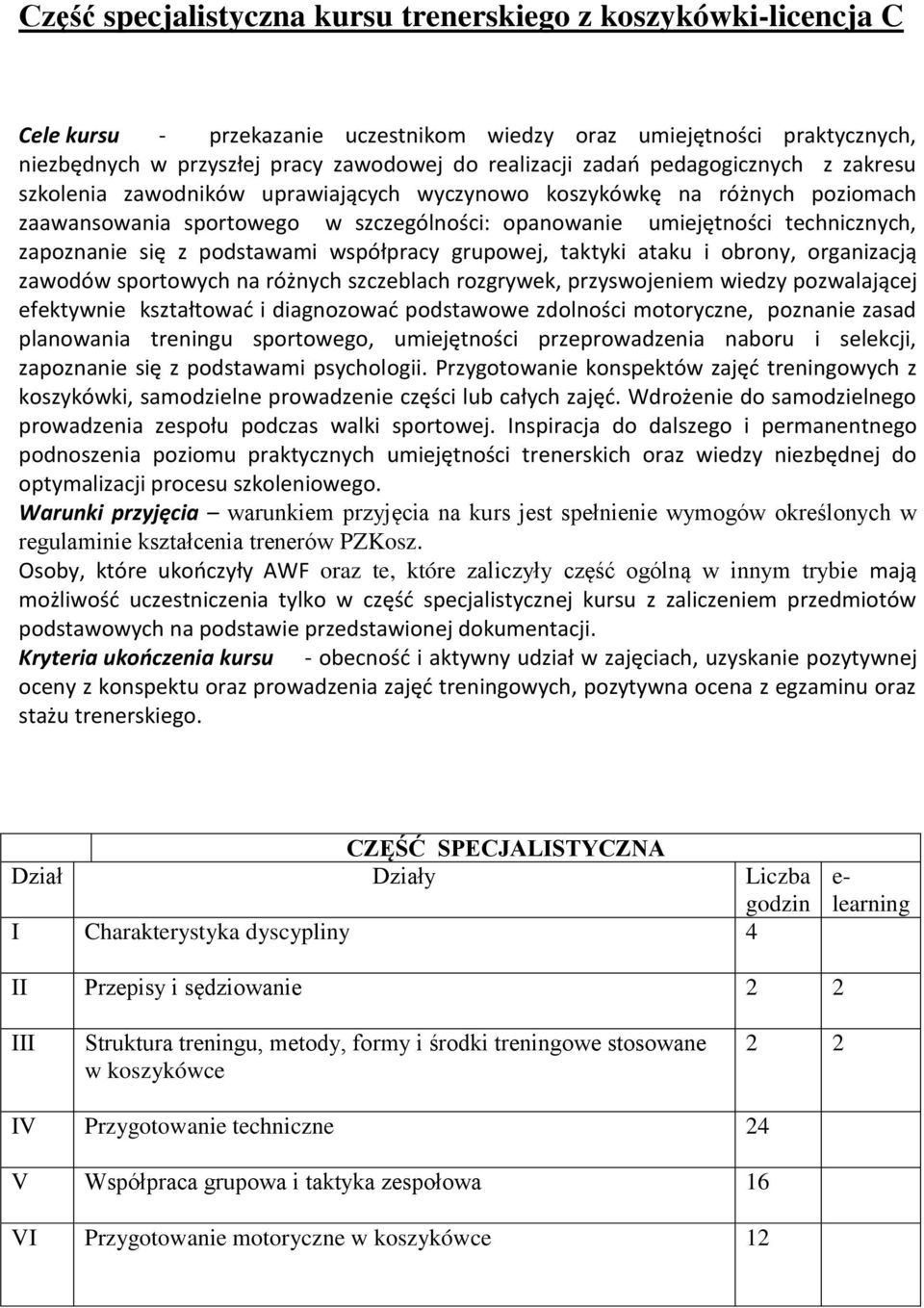 się z podstawami współpracy grupowej, taktyki ataku i obrony, organizacją zawodów sportowych na różnych szczeblach rozgrywek, przyswojeniem wiedzy pozwalającej efektywnie kształtowad i diagnozowad