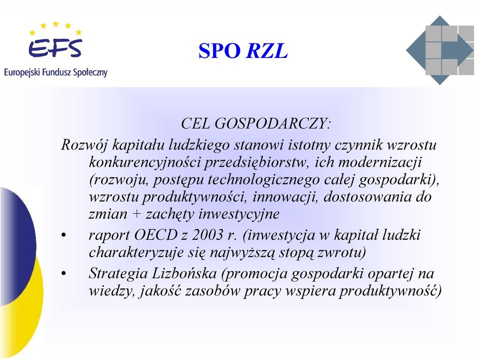 do zmian + zachęty inwestycyjne raport OECD z 2003 r.